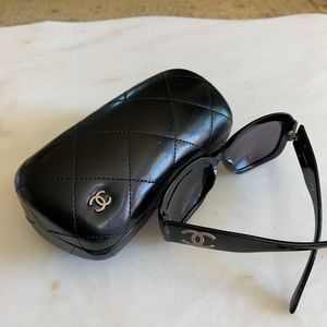 CHANEL sunglasses.  Case not included.